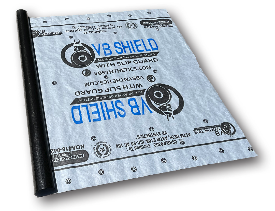 Photo of VB Shield synthetic roof underlayment available at Metal formers Inc in Tennessee